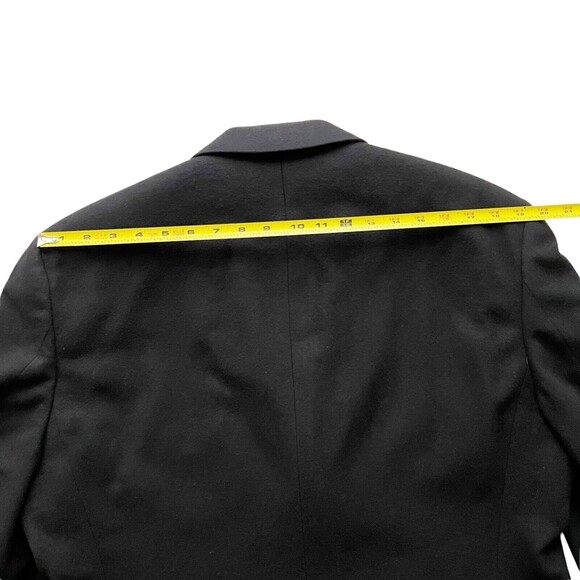 100% Cashmere Sport Coat Blazer Jacket Black Satel's San Antonio Made in USA - Picture 10 of 12